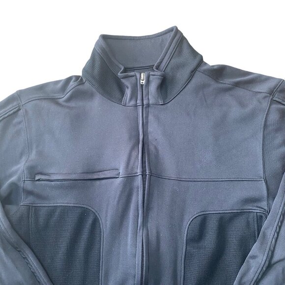 Nike Air Jordan Flight Jacket Mens Medium Full Zip Logo Jumpman Black - Picture 3 of 10